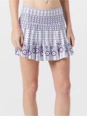 Lucky in Love Berry Buzz Pleat Skirt Size: L (12)